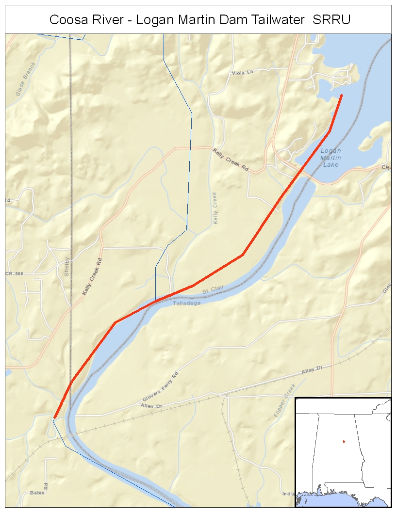 . Coosa River Logan Martin Dam Tailwater . coosa river logan martin dam tailwater